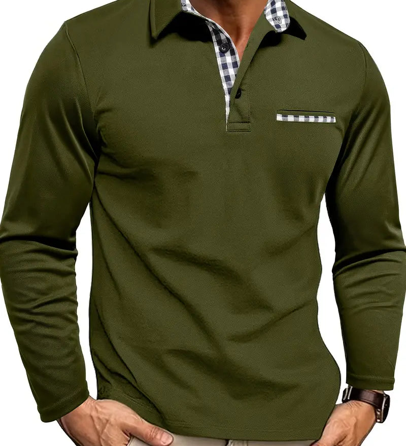 Agostino – Ilgomis rankovėmis polo marškiniai