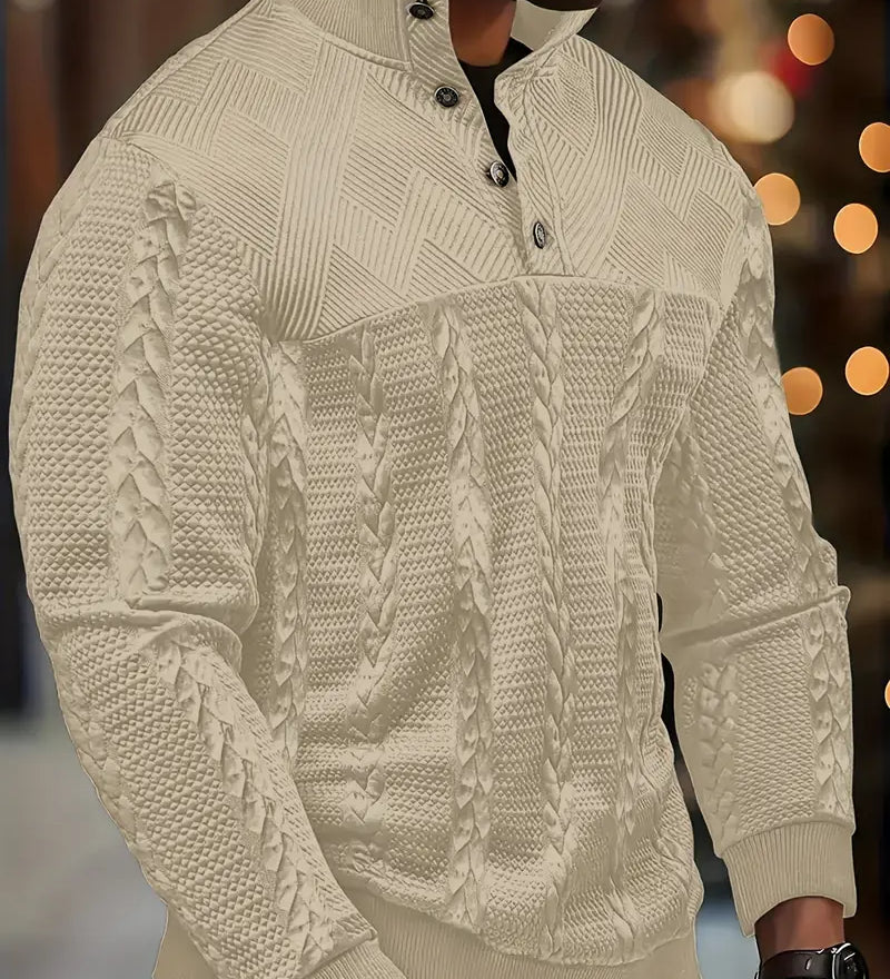 Davis – Elegantiškas dryžuotas megztinis