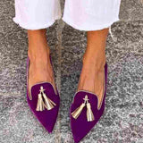 Loaferis su elegantiškais pompomai