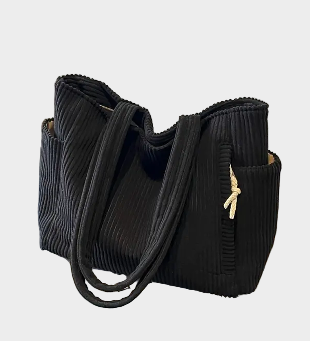 Pintinė Pečių Krepšys su Virvės Detalėmis ir Moderniu Išbaigtumu