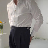 Alfieri – Klasikinis marškinis su v formos iškirpe