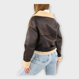 Elizabeth - Modernus žalias paltas