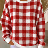 Tess - kalėdinis megztinis languotas