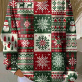 Rosa - Kalėdinis žiemos raštuotas megztinis