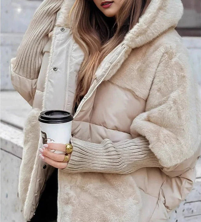 Lena - Stilinga pūkinė striukė su kapišonu